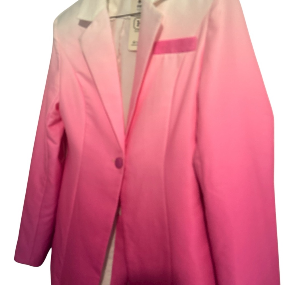 KAILIER Women’s Ombre Pink Blazer Jacket and matching shorts. Size small - Picture 8 of 11